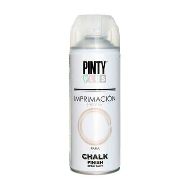 Грунт-аэрозоль Chalk Finish, белый, матовый, 400 мл, PINTYPLUS