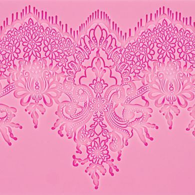 Силіконовий килимок №26, очне мереживо, 12 x34,8 см, Fabrika Decoru