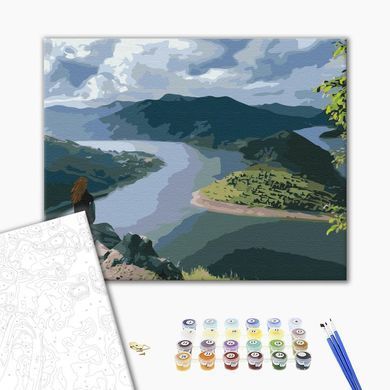 Картина по номерам Путешественница на краю света, 40х50 см, Brushme