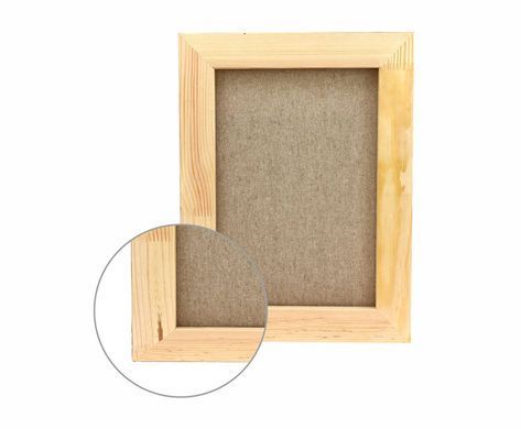 Холст на подрамнике 25x35 см, среднее зерно, акрил, итальянский хлопок, галерейная натяжка, Unico Light