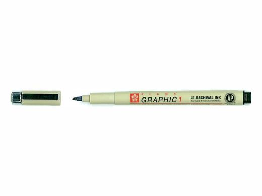 Лайнер-маркер PIGMA GRAPHIC, 1 мм, Черный, Sakura