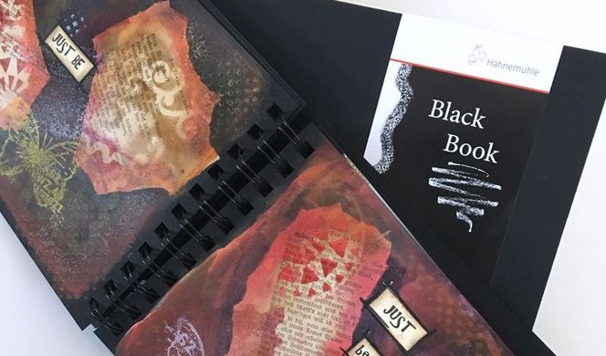 Альбом для рисования на спирали Black Book, 23,5x23,5 см, 250 г/м², 30 листов, Hahnemuhle