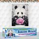 Алмазная вышивка Панда С Цветком 30х40 см DM-414 фото 2 с 3