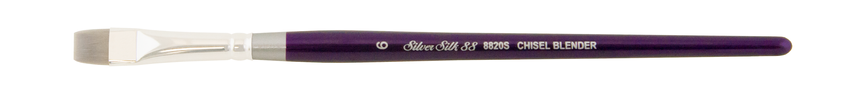 Кисть Silver Brush 8820S Silver Silk 88 Chisel Blender синтетика плоская №6