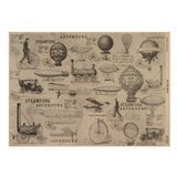 Папір для скрапбукінгу Mechanics and steampunk №04, А3, 42x29,7 см, 100 г/м&sup2;, односторонній, аркуш, Fabrika Decoru