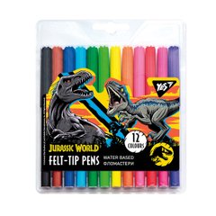 Фломастери Jurassic World, 12 кольорів, YES