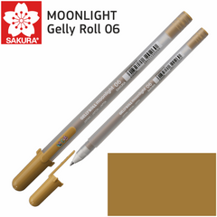 Ручка гелевая MOONLIGHT Gelly Roll 06, Желтая охра, Sakura