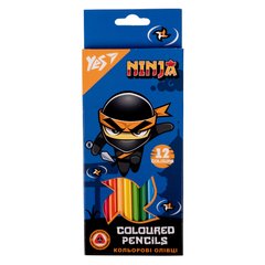 Набор цветных карандашей Ninja, 12 цветов, YES
