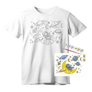 Набор футболка-раскраска Space Adventures, 220 г/м2, размер S, 100% хлопок, ROSA Talent