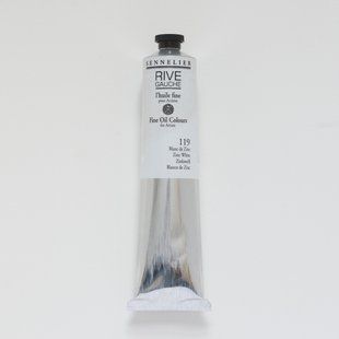 Олійна фарба Rive gauche, 200 мл, цинковий білий (Zinc White), Sennelier