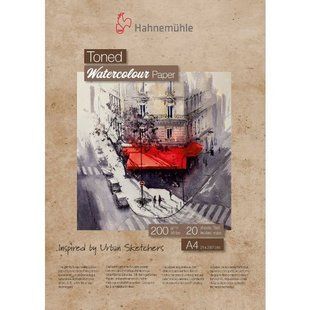 Альбом-склейка для акварели тонированная Toned A4, 21х29,7 см, 200 г/м&sup2;, 20 листов, бежевый, Hahnemuhle