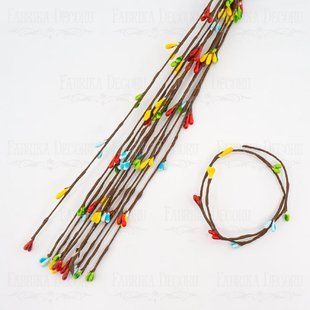 Декоративная веточка ивы, Разноцветная, 1 штука, Fabrika Decoru