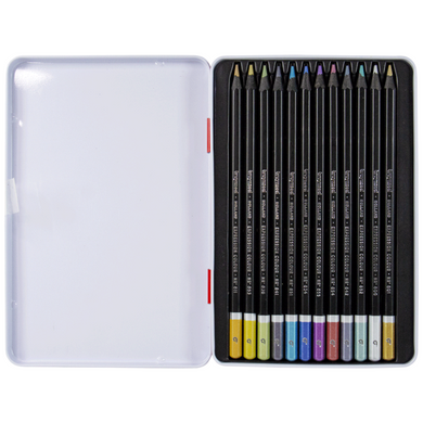 Набір кольорових олівців EXPRESSION METALLIC 12 штук, Bruynzeel