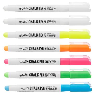 Маркер меловой Multi Chalk Pen, Белый, Mungyo