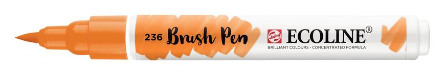 Кисть-ручка Ecoline Brushpen (236), Оранжевая светлая, Royal Talens
