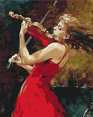 Картина по номерам Девушка со скрипкой, 40x50 см, Brushme