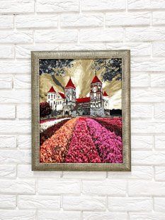 Багетная рамка (белое золото 4,5 см) 40х50 см, Brushme