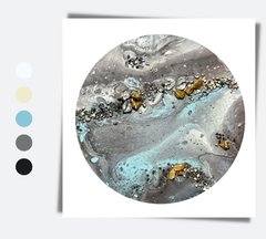 Набор Mini Fluid Art Box Серо-голубой (1 картина), 30 см