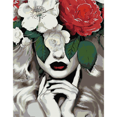 Набір-стандарт, картина за номерами Flower Queen, 35х45см, ROSA START