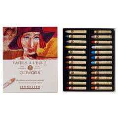 Набор масляной пастели Sennelier серия "A L'huile" Портрет (Portrait), 24 цвета, картон
