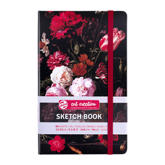 Блокнот для графіки Натюрморт з квітами, 13х21 см, 140 г/м2, білий, 80 аркушів, Royal Talens
