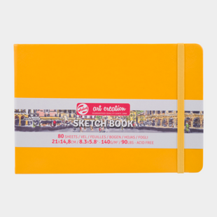 Блокнот для графики Talens Art Creation, А5 14,8х21 см, 140г/м2, обложка Golden Yellow, 80 листов, Royal Talens