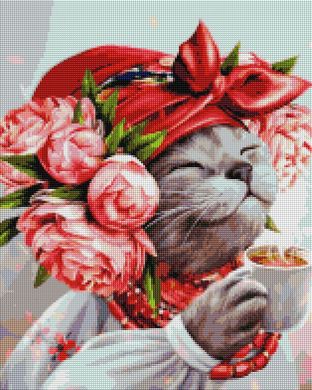 Алмазна мозаїка Кішка господиня ©Маріанна Пащук, 40x50 см, Brushme