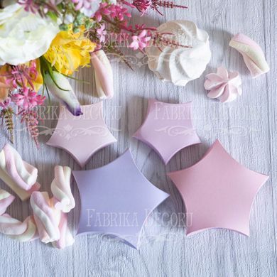 Набір картонних заготовок для пакування подарунків №002, Beige-warm pink, 7х1,5 см, 6 штук, Fabrika Decoru