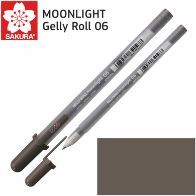 Ручка гелевая MOONLIGHT Gelly Roll 06, Коричневая, Sakura