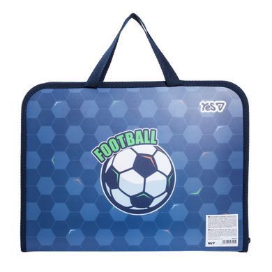 Папка-портфель Yes Football FC, на молнии, с тканевыми ручками