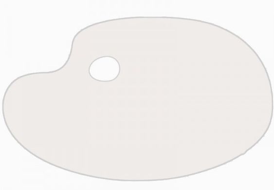 Палитра акриловая прозрачная плоская, 21х31 см, толщина 2 мм, D.K.ART & CRAFT
