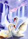 Алмазна вишивка Пара Лебедів 50х70 см DM-047 зображення 1 з 4