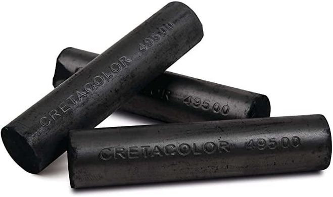 Уголь для эскизов, 18 мм, 3 штуки, Cretacolor