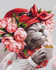Картина за номерами Кішка господиня ©marysha_art, 40x50 см, Brushme