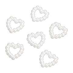 Набор декоративных украшений Сердца, белый, 25 штук, Knorr Prandell