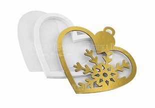 Заготовка для шейкера Hearts-in heart, 9,8х8,3 см, чорний, Fabrika Decoru