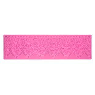Силиконовый коврик №14, Кружевные волны, 11 x39,8 см, Fabrika Decoru