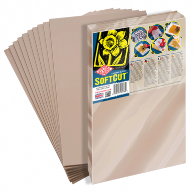 Набор блоков для гравюры SOFTCUT CARVING BLOCK 3.0/SC4, 300х200х3 мм, 10 штук, ESSDEE