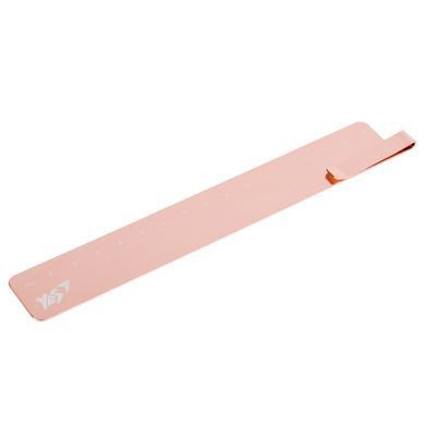 Лінійка-закладка Rose Gold 16 см, металева, рожева, Yes