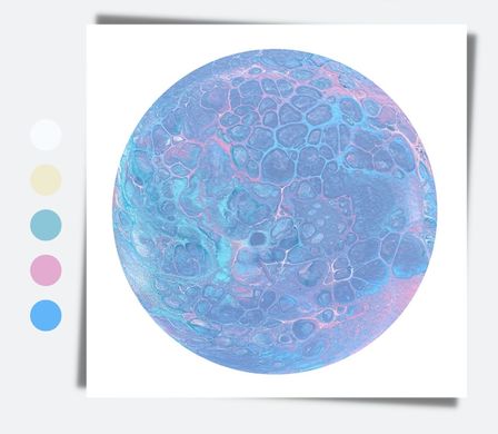 Набір Mini Fluid Art Box Рожево-блакитний (1 картина), 30 см