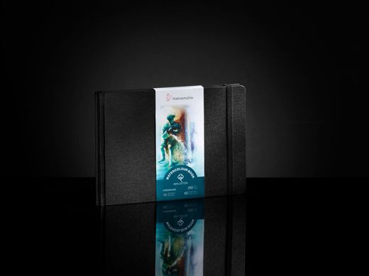 Скетчбук для акварели Watercolour Book 100% Cotton, А6, 10,5х14,8 см, 250 г/м², 30 листов, альбомная ориентация, Hahnemuhle