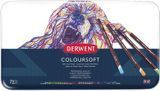 Набір кольорових олівців Coloursoft, металева коробка, 72 штуки, Derwent
