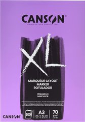 Альбом-склейка для маркерів XL Marker A3, 29,7х42 см, 70 г/м2, 100 аркушів, білий, Canson