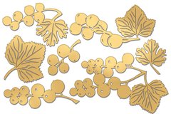 Набір чіпбордів Summer botanical diary №700, 10х15 см, Gold, Fabrika Decoru
