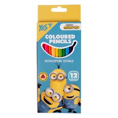 Набір кольорових олівців Minions, 12 кольорів, YES