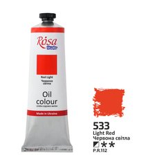 Фарба олійна, Червона світла, 100 мл, ROSA Studio