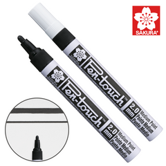 Маркер Pen-Touch Черный, средний (Medium) 2 мм, Sakura