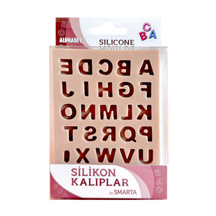 Силиконовый молд, английский алфавит, 10,5x13 см, Smarta