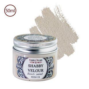 Краска акриловая Shabby velour, Речной песок, 50 мл, Fabrika Decoru
