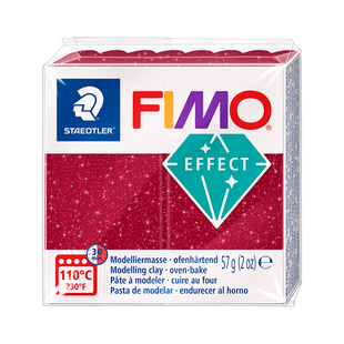 Пластика Effect, Красная галактика, 57 г, Fimo